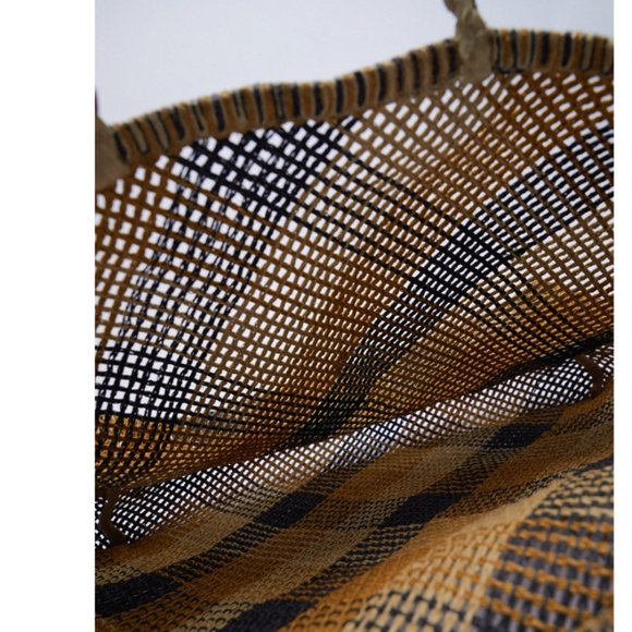 ZARA PLAID WOVEN TOTE BAG - Picture 6 of 10
